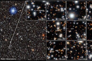 Mosaic of 2026 ED138 discovery images